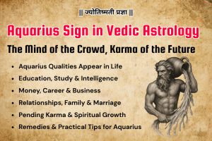 Aquarius Sign in Vedic Astrology – The Mind of the Crowd, the Karma of the Future