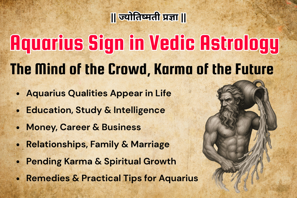 Aquarius Sign in Vedic Astrology – The Mind of the Crowd, the Karma of the Future