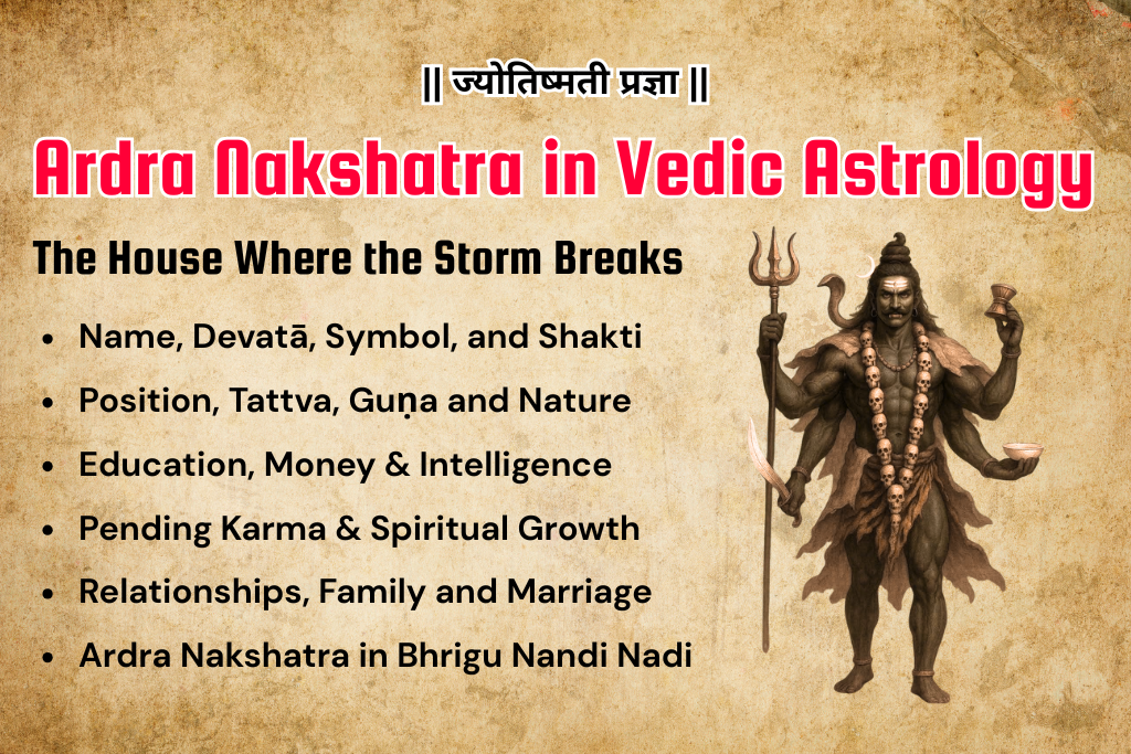 Ardra Nakshatra in Vedic Astrology