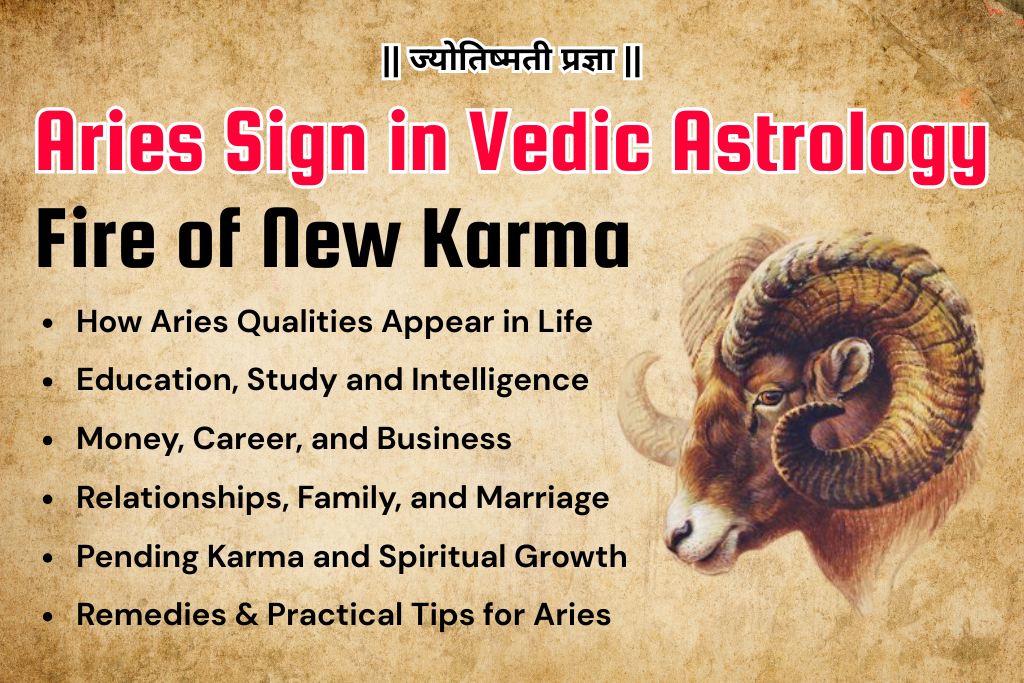 Aries Sign in Vedic Astrology – Fire of New Karma