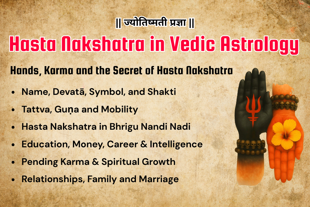 Hasta Nakshatra in Vedic Astrology