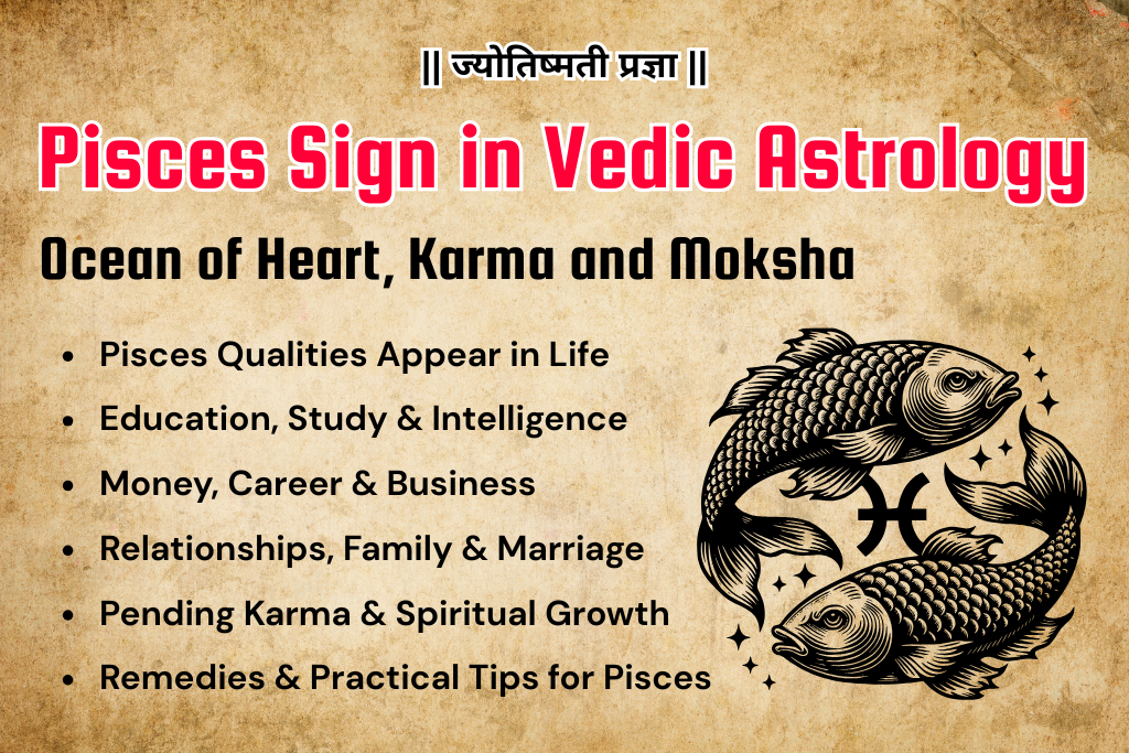 Pisces Sign in Vedic Astrology – Ocean of Heart, Karma and Moksha