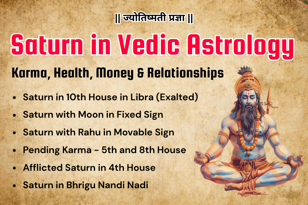 Saturn in Vedic Astrology: Karma, Health, Money and Relationships