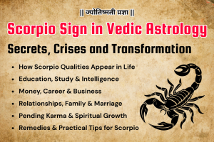 Scorpio Sign in Vedic Astrology – Secrets, Crises and Transformation