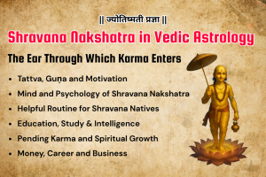 Shravana Nakshatra in Vedic Astrology – The Ear Through Which Karma Enters