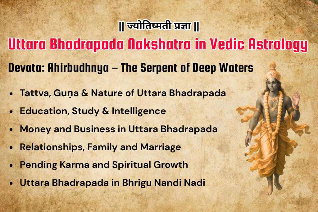 Uttara Bhadrapada Nakshatra in Vedic Astrology