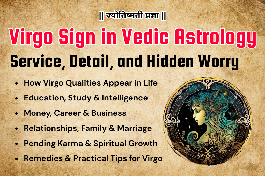Virgo Sign in Vedic Astrology – Service, Detail and Hidden Worry
