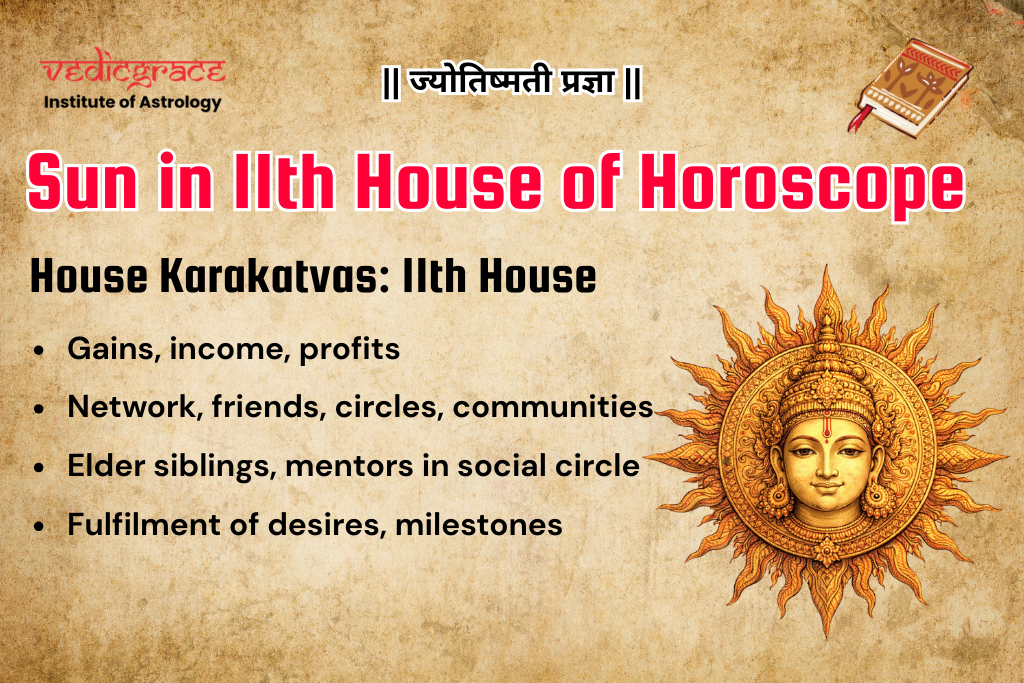 Sun in 11th House of Horoscope
