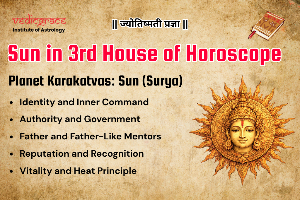 Sun in 3rd House of Horoscope