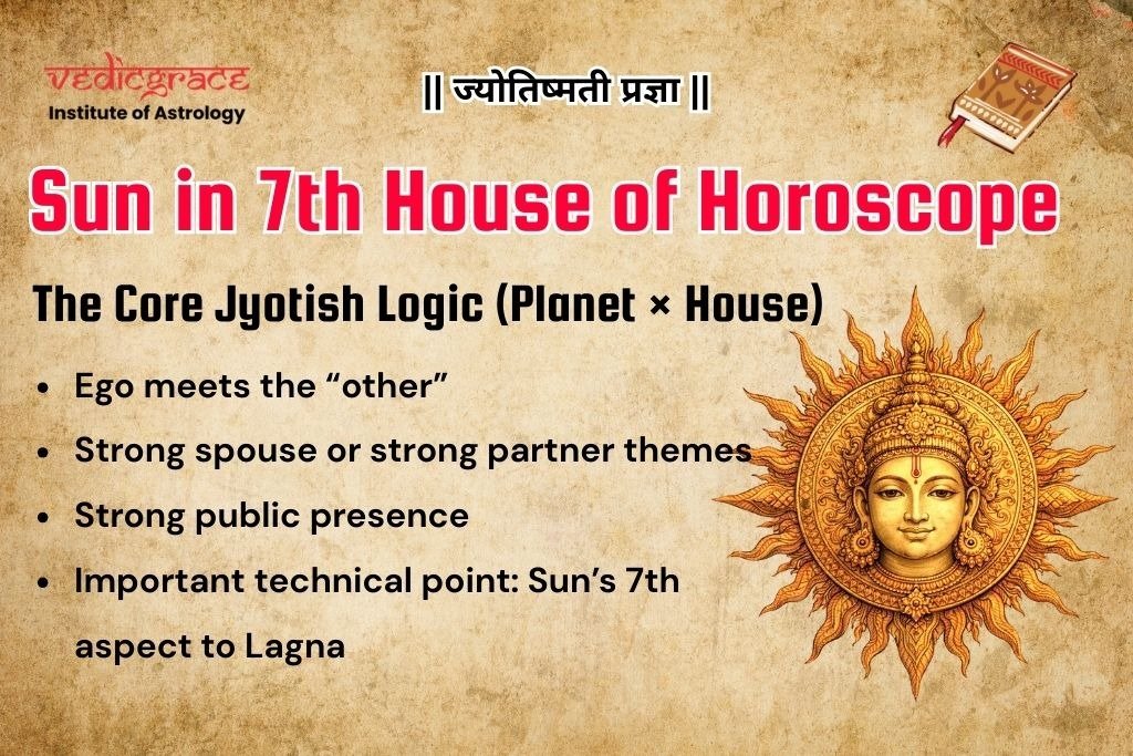 Sun in 7th House of Horoscope