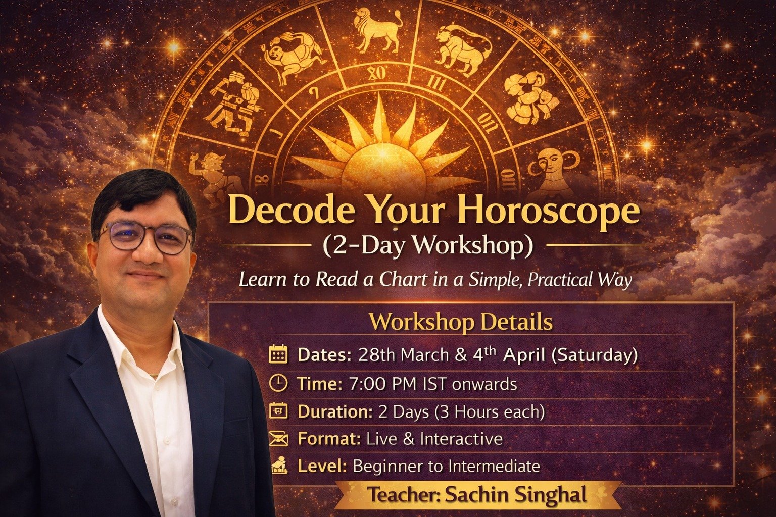 2 Days Vedic Astrology workshop
