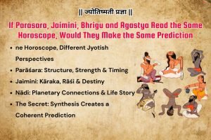 If Parasara, Jaimini, Bhrigu and Agastya Read the Same Horoscope, Would They Make the Same Prediction? – Perhaps This Is Where the Real Secret of Jyotish Begins by Vinayak Bhatt