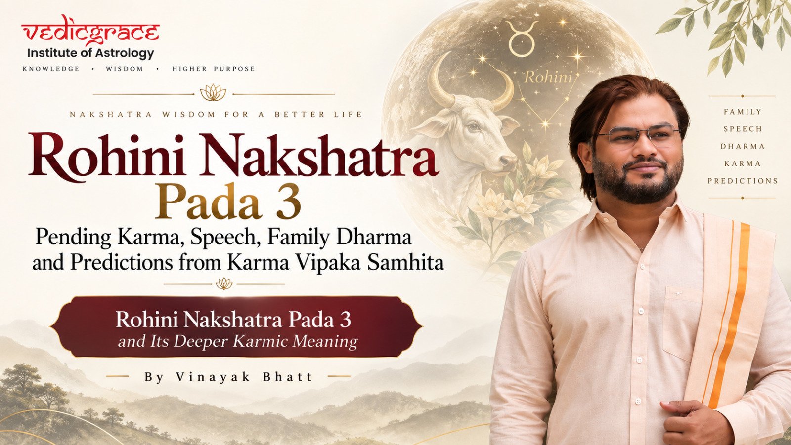 Rohini Nakshatra Pada 3 Pending Karma